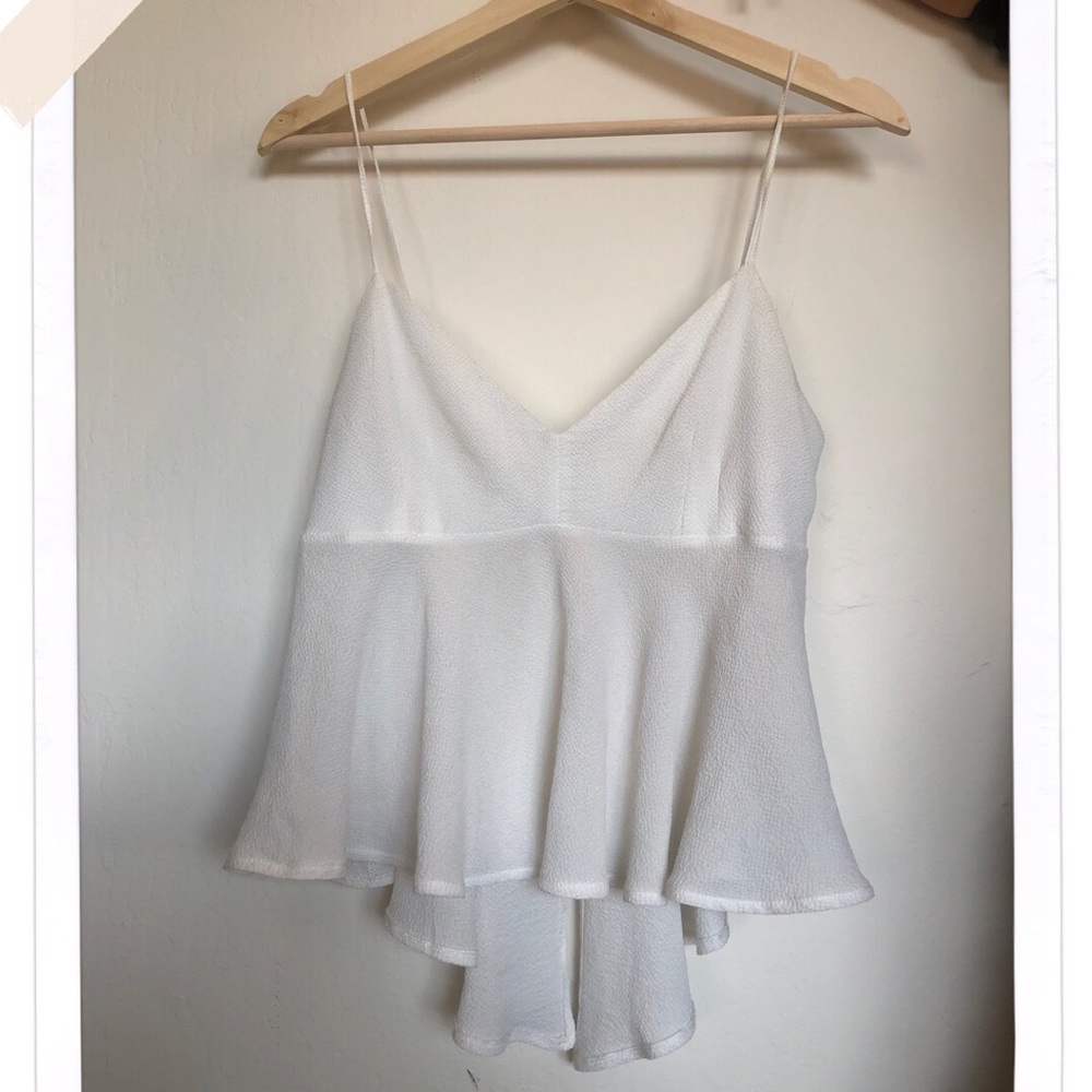 White summer tank top